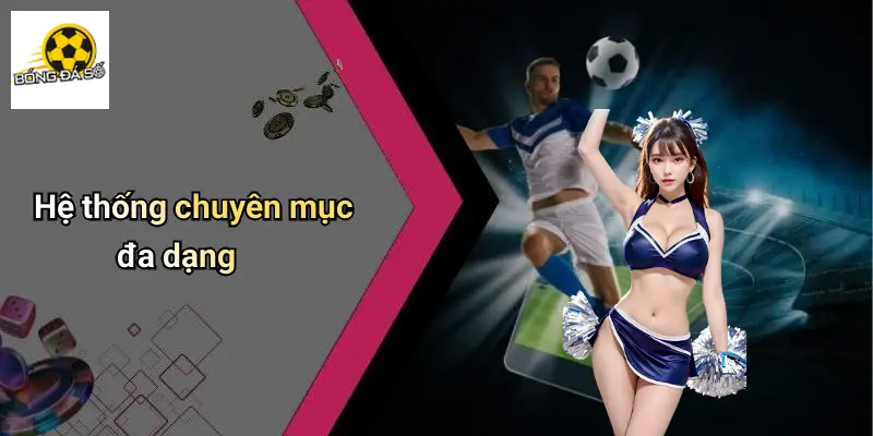 Hệ thống chuyên mục đa dạng