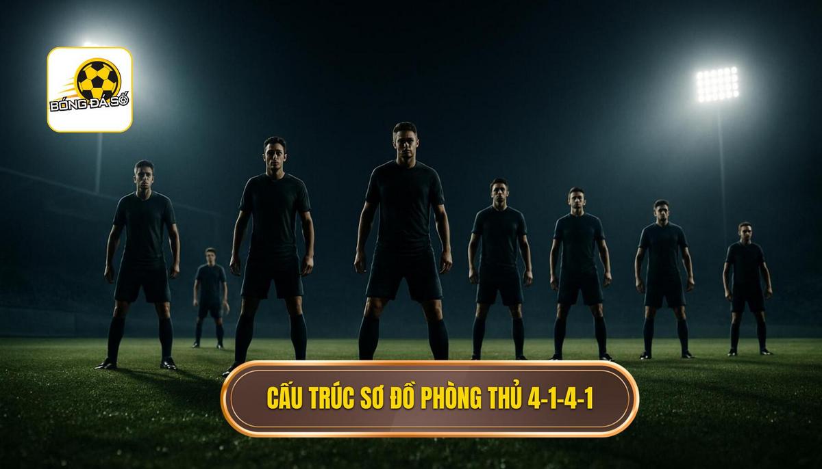 Bản chất và cấu trúc vận hành của sơ đồ 4-1-4-1 trong phòng thủ
