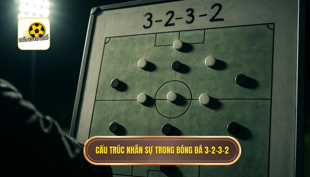 Cấu trúc nhân sự và vai trò các vị trí trong chiến thuật bóng đá 3-2-3-2