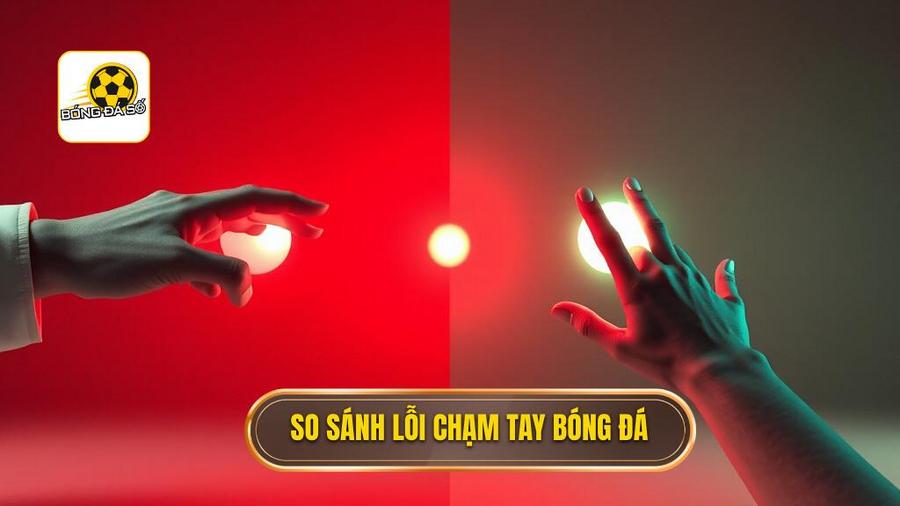 Bảng so sánh: Chạm tay bị phạt vs Không bị phạt
