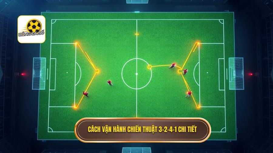 Cách Vận Hành Chi Tiết Của Chiến Thuật Bóng Đá 3-2-4-1