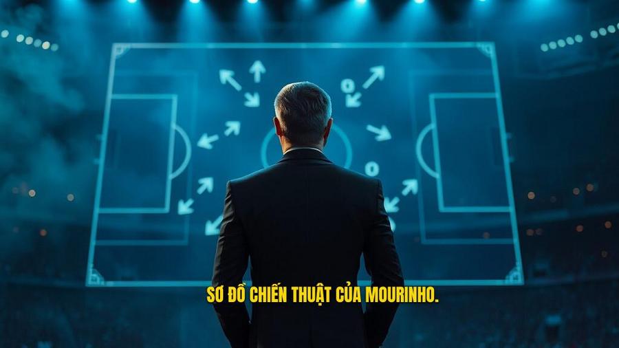 2. Sơ đồ chiến thuật của Mourinho.