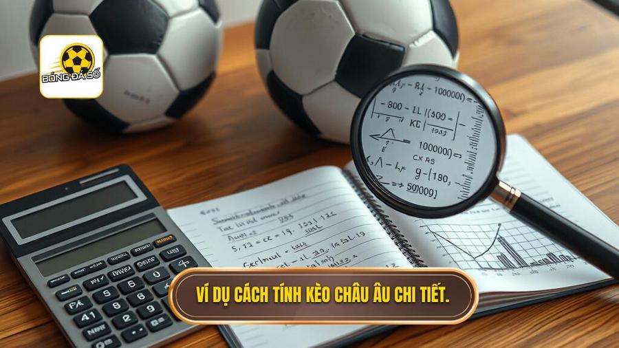Ví dụ minh họa chi tiết cách tính tiền kèo Châu Âu